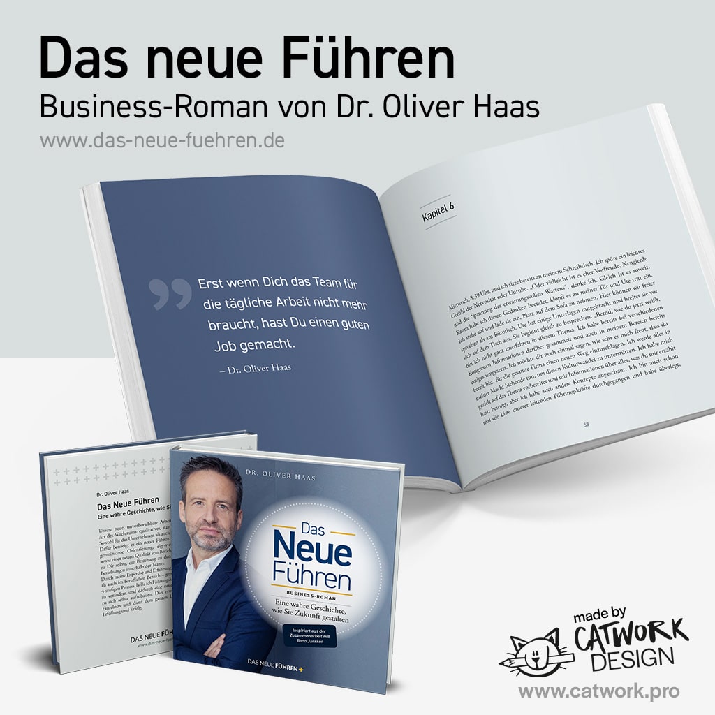 Social Post für Dr. Oliver Haas: Das neue Führen - Design by Catwork Design