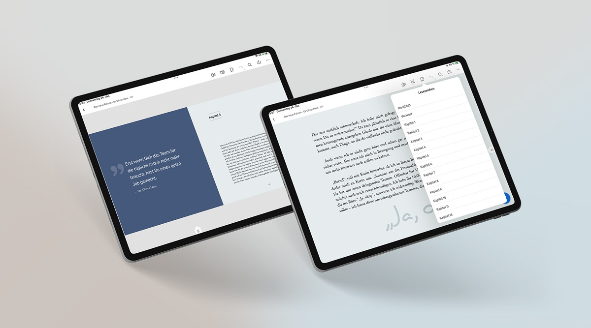 E-Book Das Neue Führen als PDF im iPad