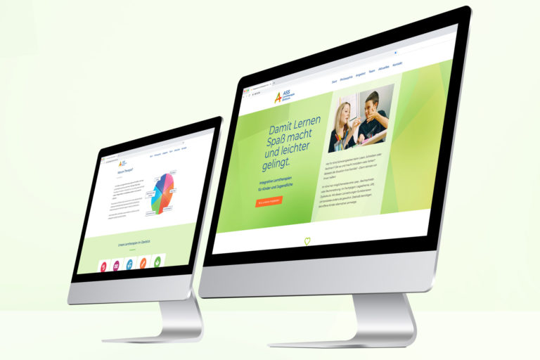 Web-Design für das ASS Lerntherapie Zentrum in Heidelberg und Speyer