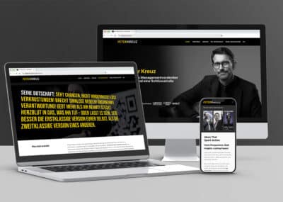 Webdesign für Dr. Peter Kreuz: PC, Laptop und Smartphone Ansicht